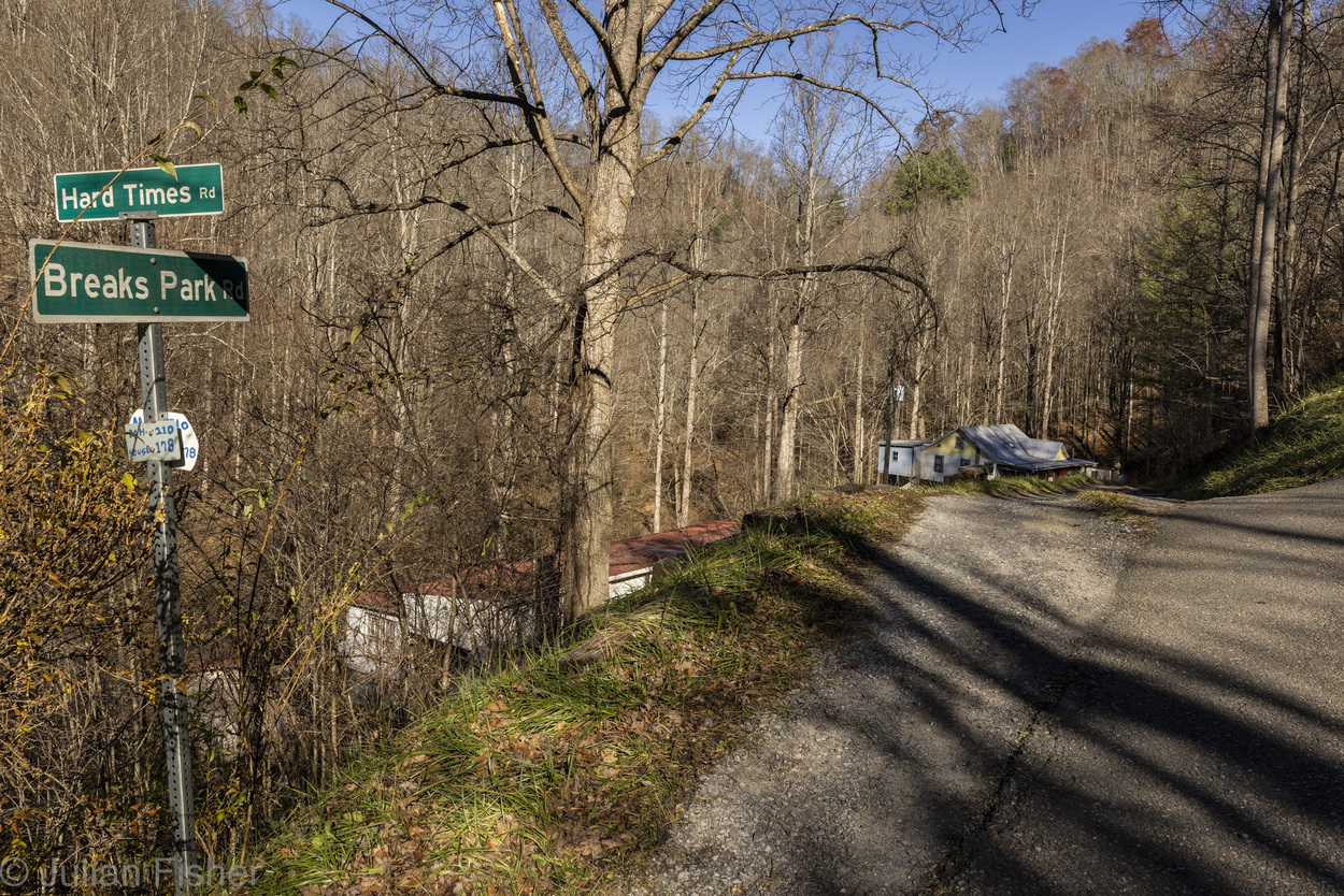 street signs in the country on a road