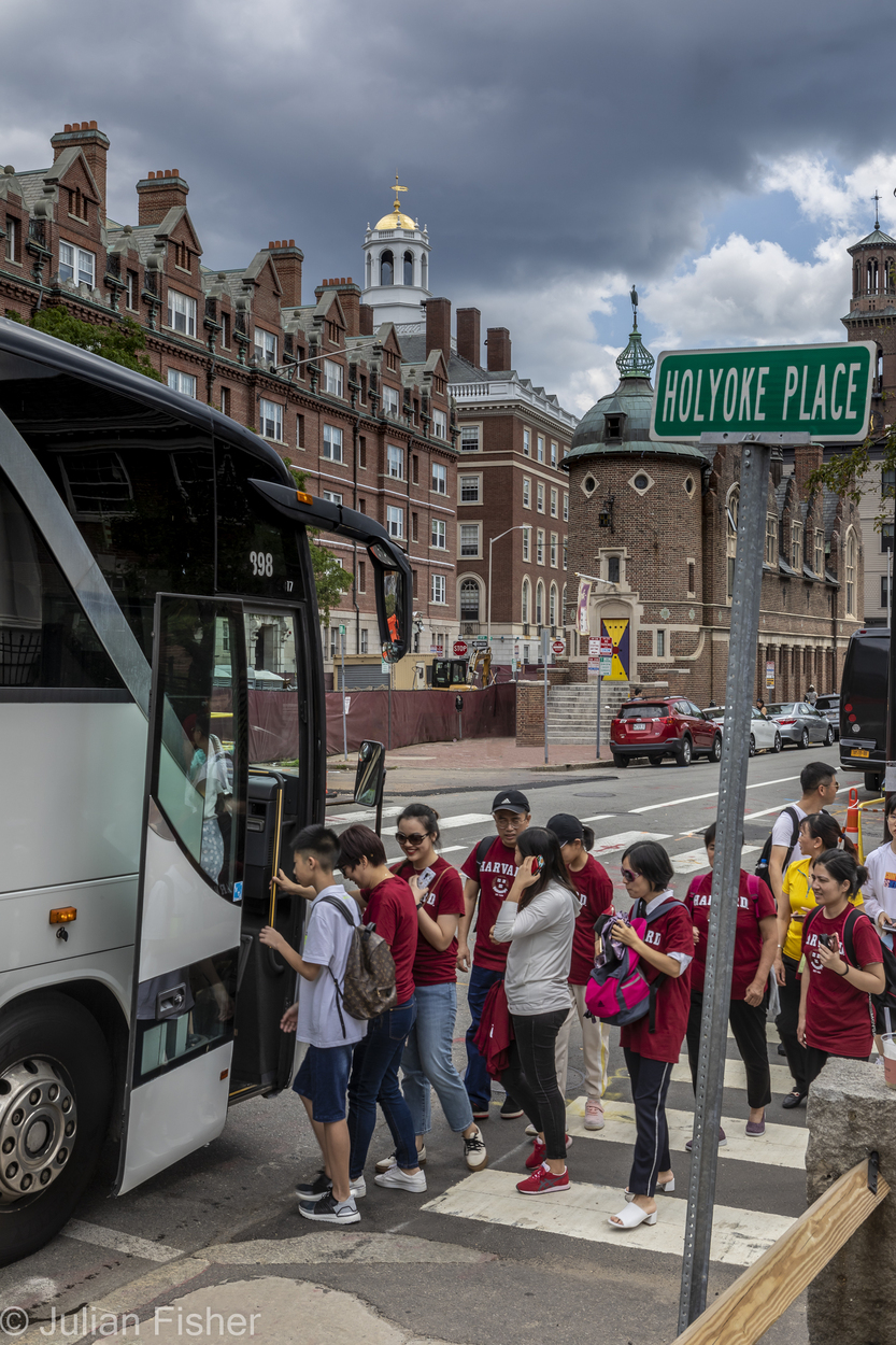 students boarding a bus