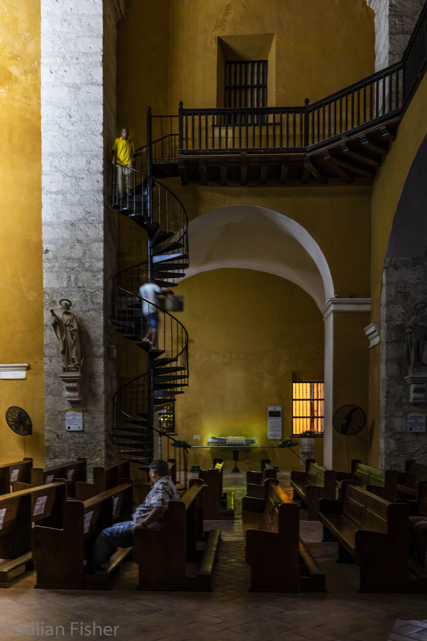  Descending from heaven nave, Santo Domingo Church Cartagena, Colombia