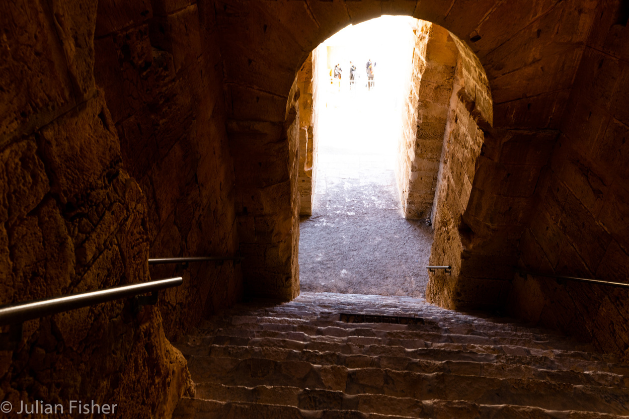  Passageway, coliseum El Jem, Tunisia
