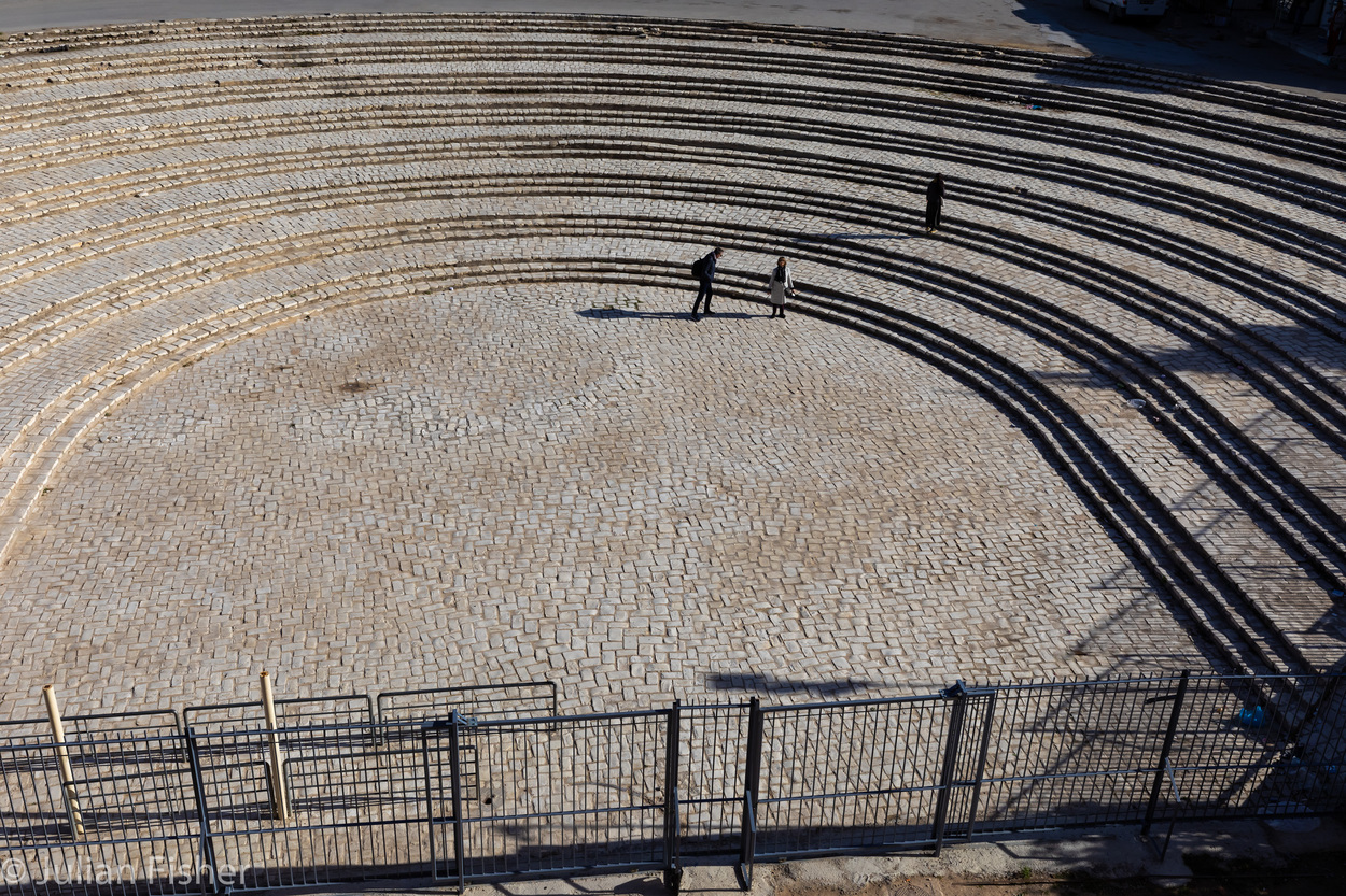  End of day, amphitheater El Jem, Tunisia